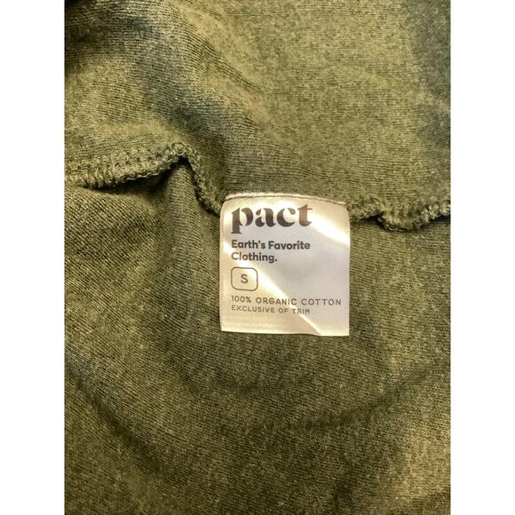 Pact Women's Small Green Organic Cotton Tank Top Crew Neck Preppy Summer L23-8 - Picture 7 of 7